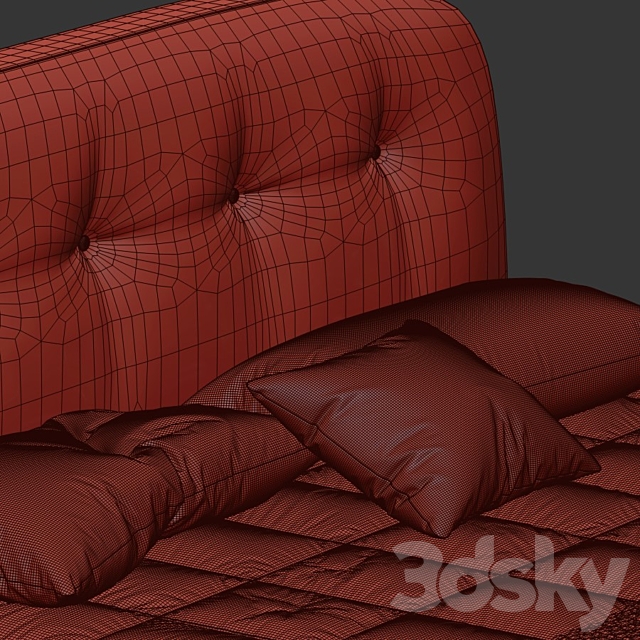 Bed Sophie Bodema 3DSMax File - thumbnail 3