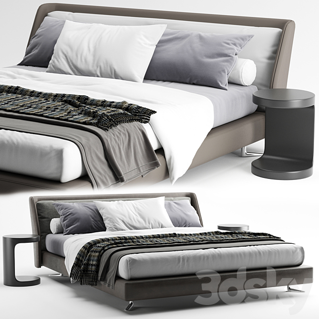 Bed spencer minotti 3DSMax File - thumbnail 2