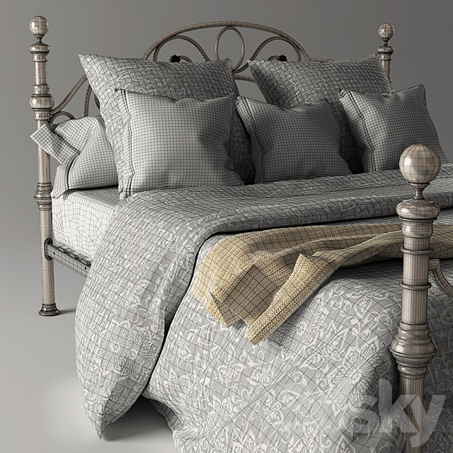 Bed Tetchair VICTORIA 3DSMax File - thumbnail 3