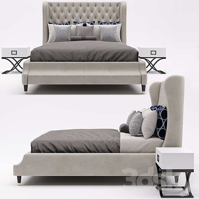 Bed Tosconova Caprice 3DS Max Model - thumbnail 2