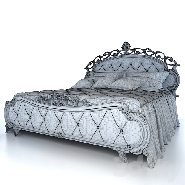 Bed Treci Cecchini Victoria Stucco 3DSMax File - thumbnail 2