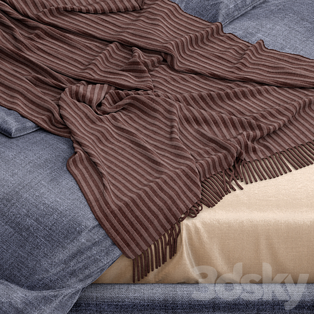 Bed trussardi DEVEN BED 3DSMax File - thumbnail 4