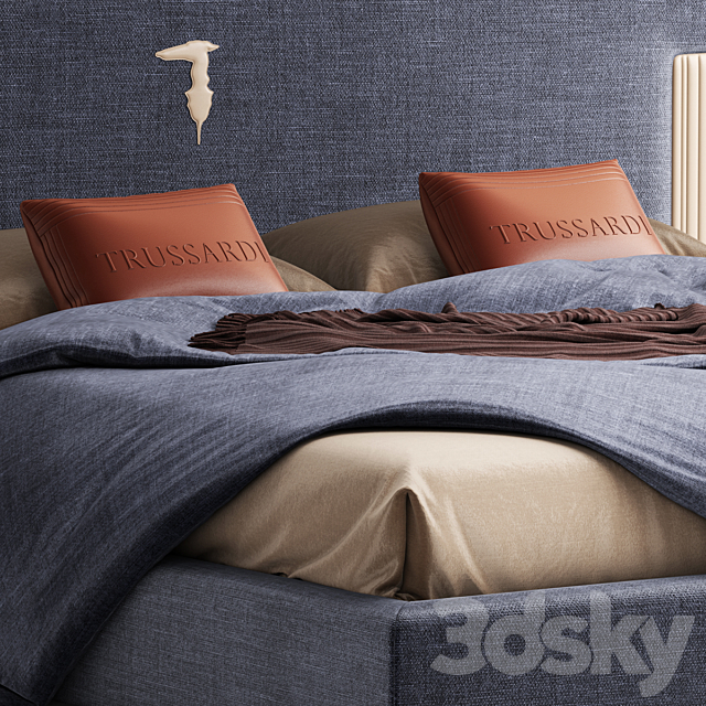 Bed trussardi DEVEN BED 3DSMax File - thumbnail 6