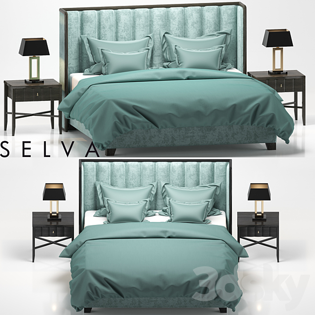 Bed TRUST Selva Philipp LETTI E COMODINI 3DSMax File - thumbnail 1