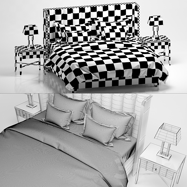 Bed TRUST Selva Philipp LETTI E COMODINI 3DSMax File - thumbnail 3