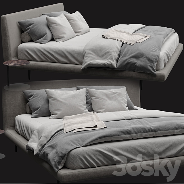 Bed TULISS _ Désirée divani 3DSMax File - thumbnail 2