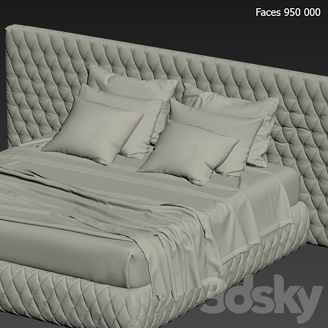 Bed TUYO 3DSMax File - thumbnail 3