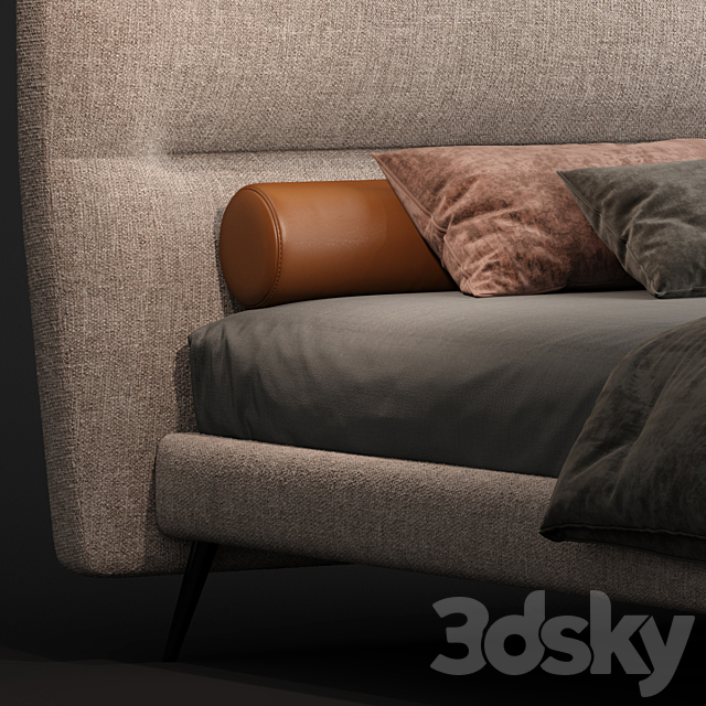 Bed Twils DE LIGHT 3DS Max Model - thumbnail 2