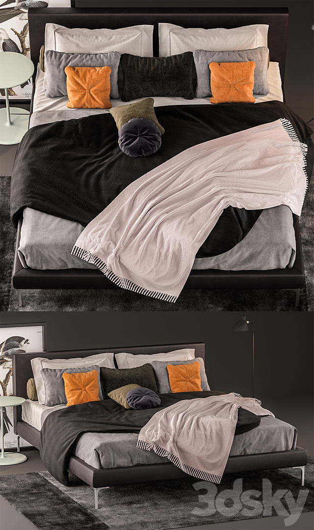 bed Twils Max 1 3DS Max Model - thumbnail 2