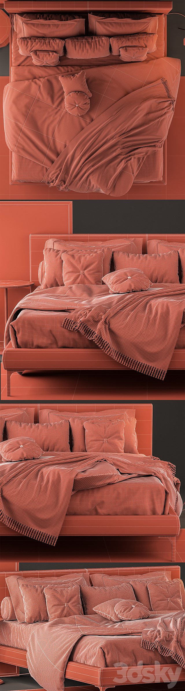 bed Twils Max 1 3DS Max Model - thumbnail 3