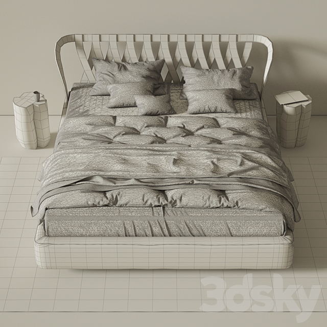 Bed Twils NATURAL 3DSMax File - thumbnail 3