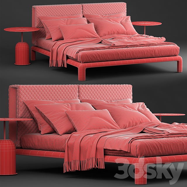 bed Twils pochette 2 3DSMax File - thumbnail 3