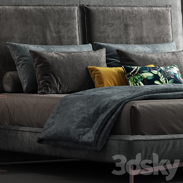 Bed twils SP2802 3DSMax File - thumbnail 2