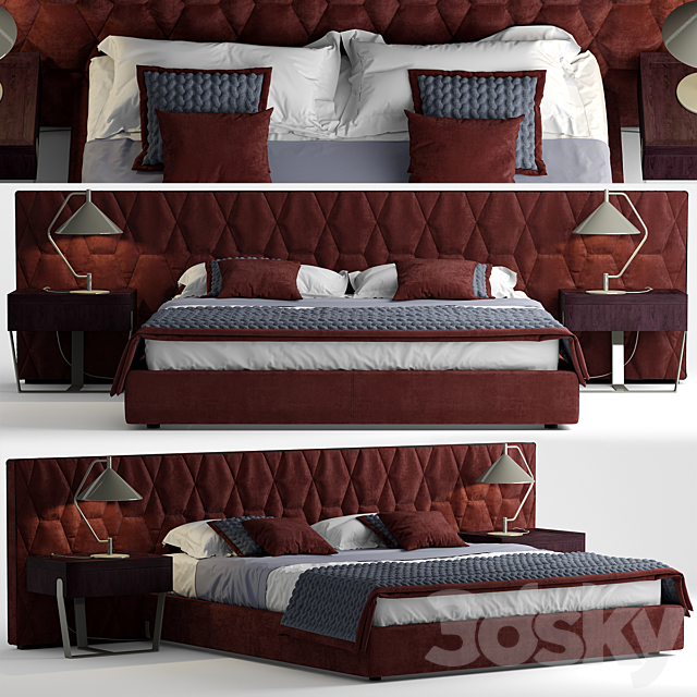 Bed ulivi cesar bed 3DSMax File - thumbnail 1