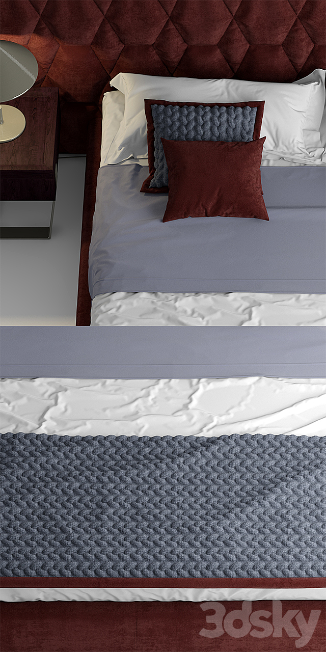 Bed ulivi cesar bed 3DSMax File - thumbnail 2