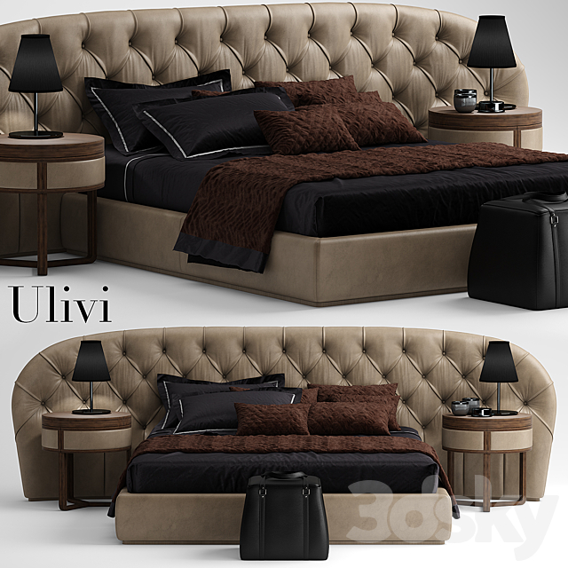 Bed ulivi MILADY 3DSMax File - thumbnail 1