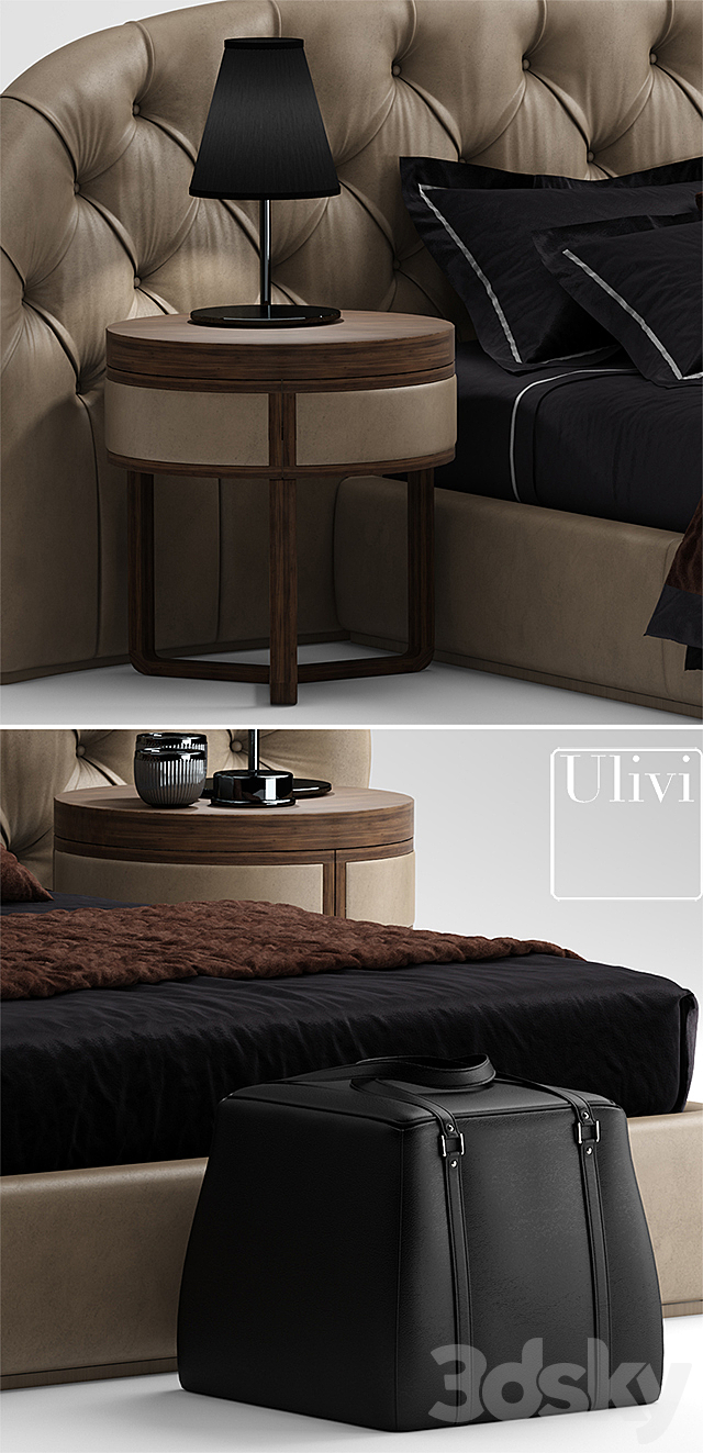 Bed ulivi MILADY 3DSMax File - thumbnail 2