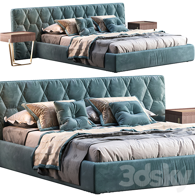 Bed ulivi salotti cesar 3DSMax File - thumbnail 1