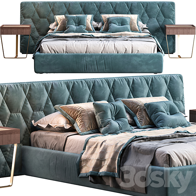 Bed ulivi salotti cesar 3DSMax File - thumbnail 2