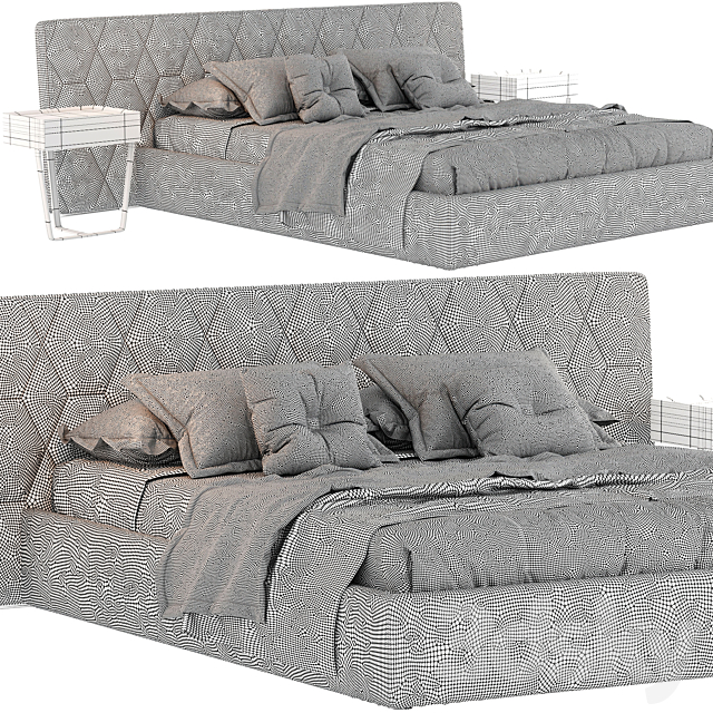 Bed ulivi salotti cesar 3DSMax File - thumbnail 4