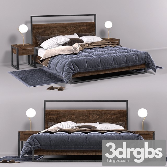 Bed V Stile Loft 3dsmax Download - thumbnail 1