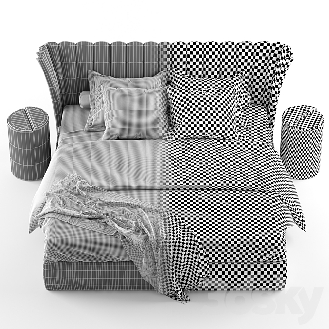 Bed Valerie 3DSMax File - thumbnail 3