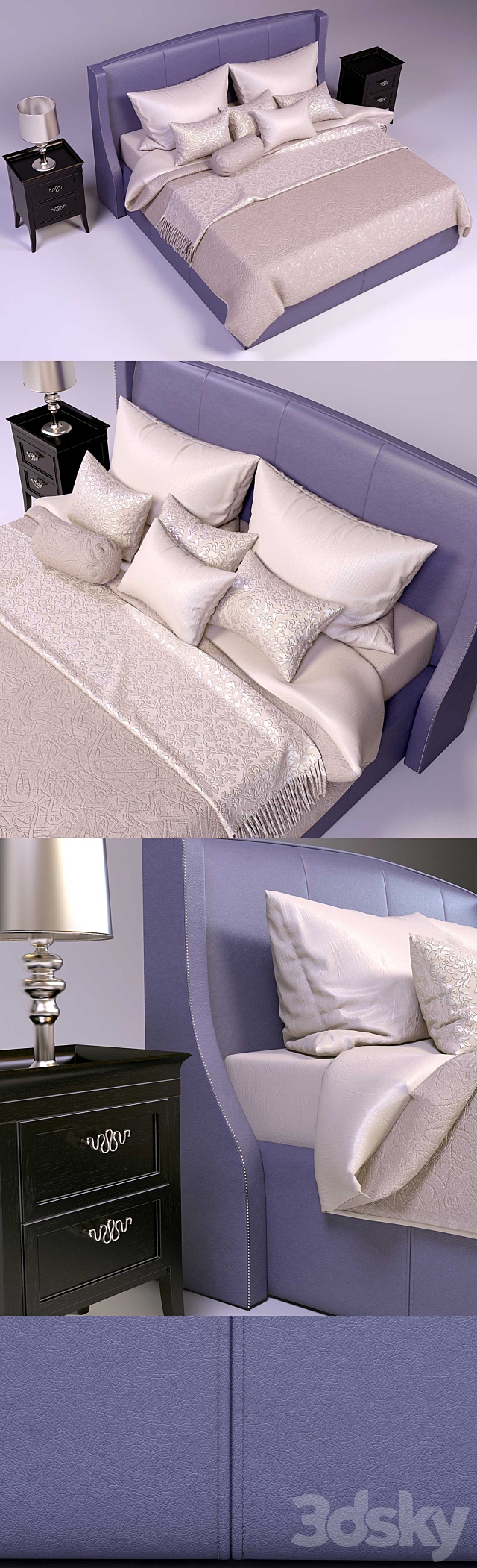 Bed Venice from Estetica 3DSMax File - thumbnail 2