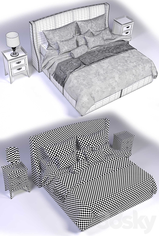 Bed Venice from Estetica 3DSMax File - thumbnail 3