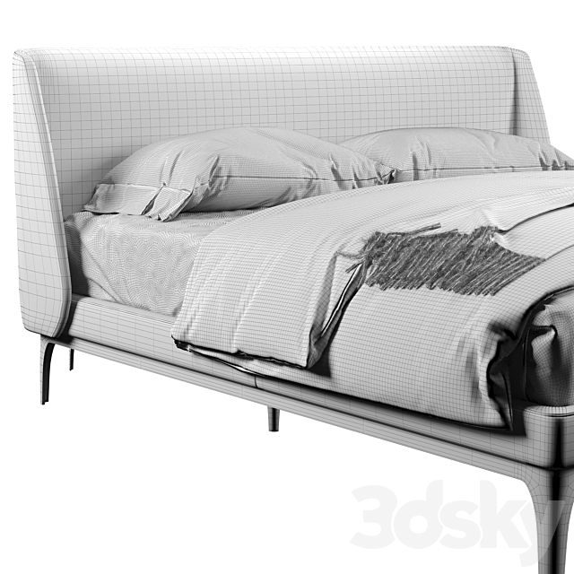 Bed Venice Papadatos 3DS Max Model - thumbnail 5