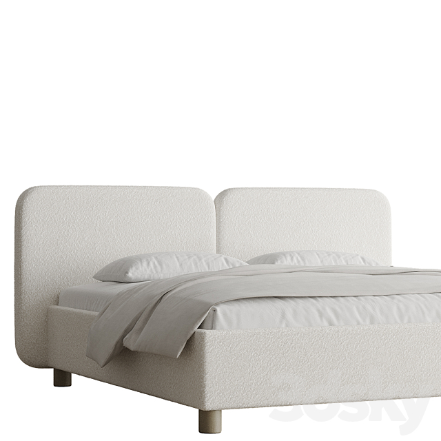 Bed Venta 160 Cozy Ivory 3ds Max - thumbnail 2