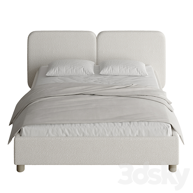 Bed Venta 160 Cozy Ivory 3ds Max - thumbnail 3