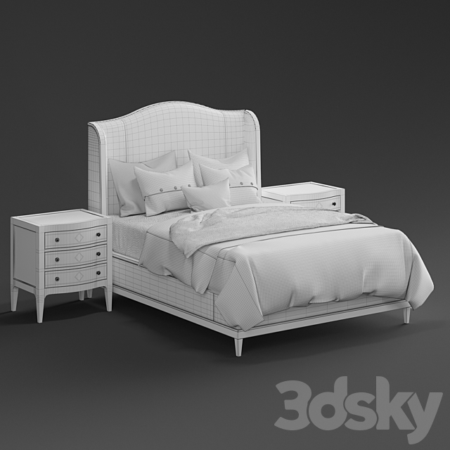 bed VERANDA QUEEN 3DS Max Model - thumbnail 2