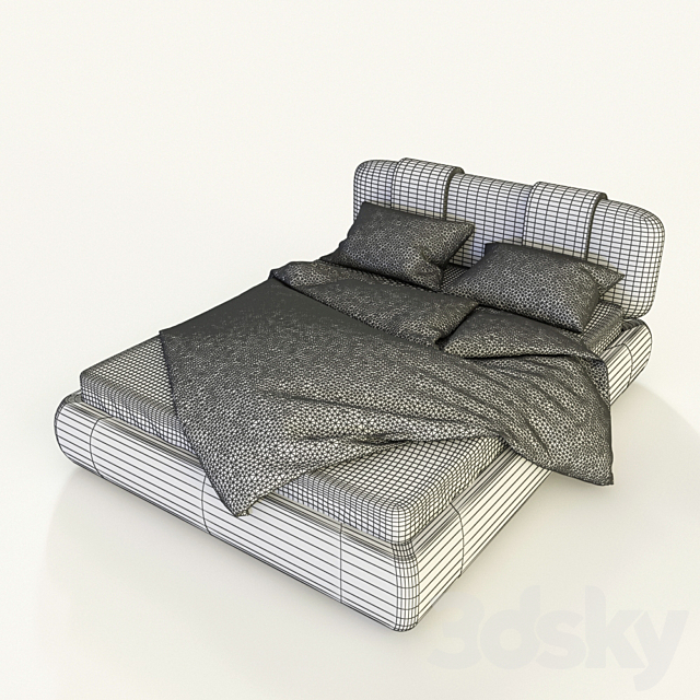 Bed Verona hoff 3DS Max Model - thumbnail 2