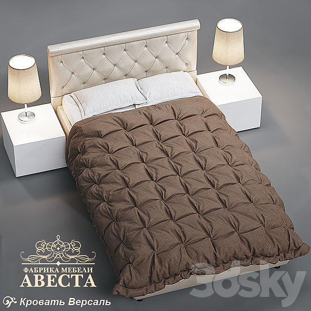 Bed “Versailles” 3DSMax File - thumbnail 2