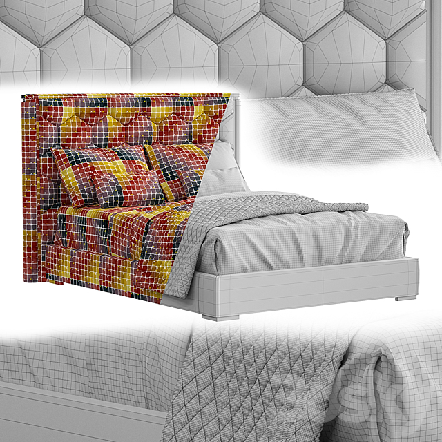 Bed Viola 3DSMax File - thumbnail 5