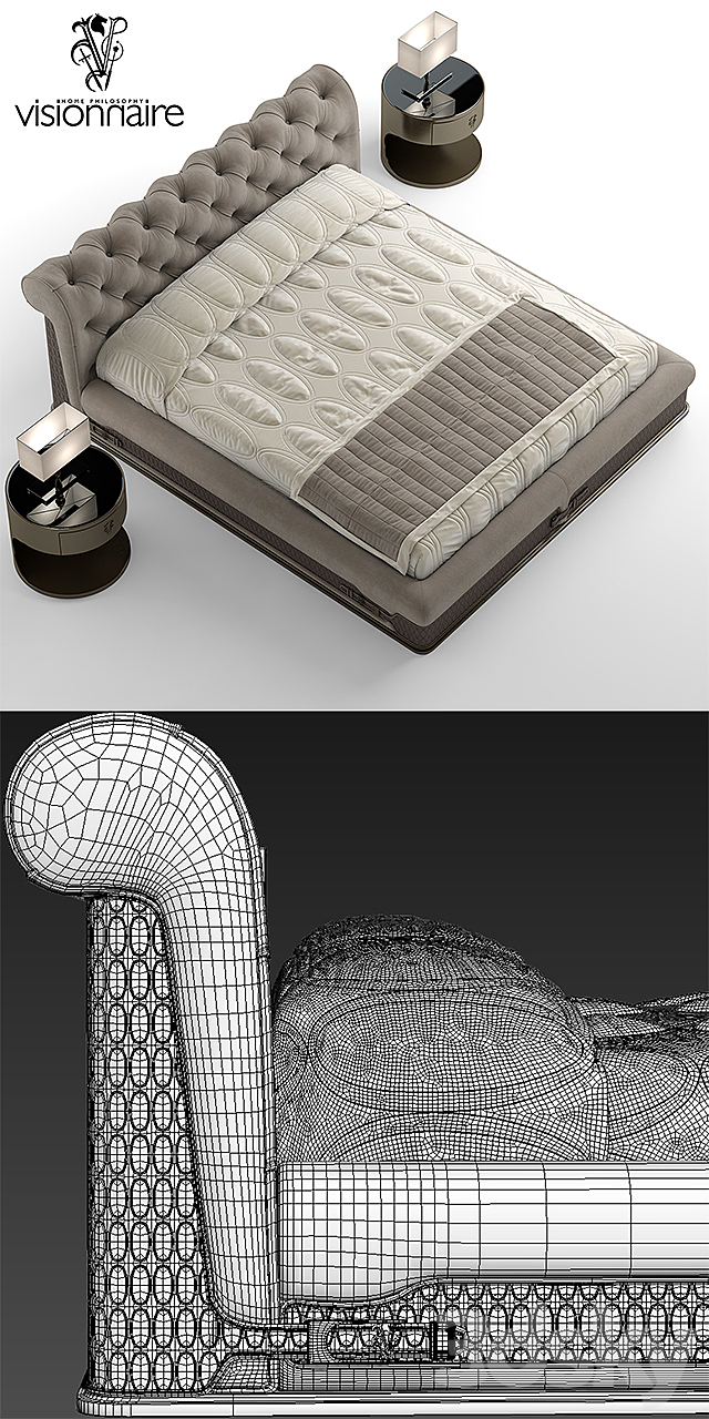 Bed visionnaire chester laurence 3DSMax File - thumbnail 3