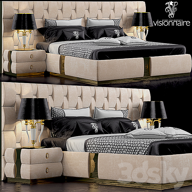 Bed visionnaire perkins 3DSMax File - thumbnail 1