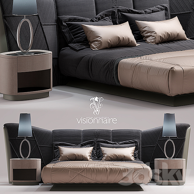 Bed visionnaire Plaza BED 3DSMax File - thumbnail 1