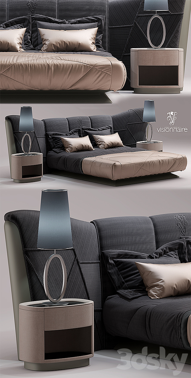 Bed visionnaire Plaza BED 3DSMax File - thumbnail 2