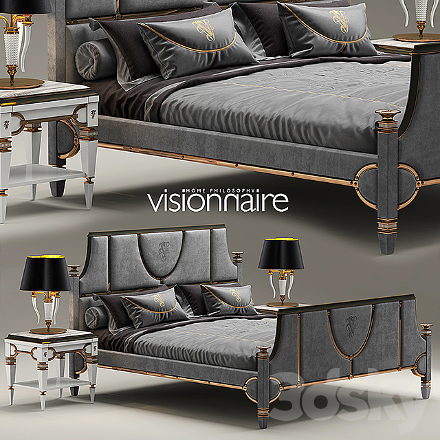 Bed visionnaire windsor master 3DS Max Model - thumbnail 1