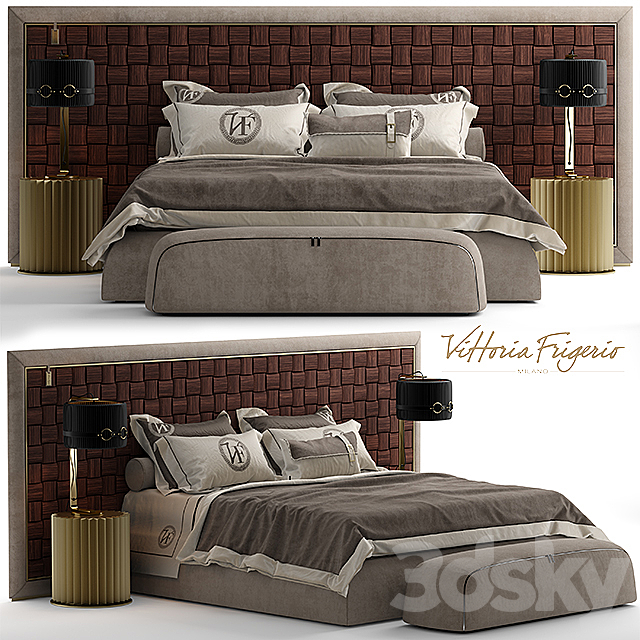 Bed vittoria frigerio DURINI 3DSMax File - thumbnail 1