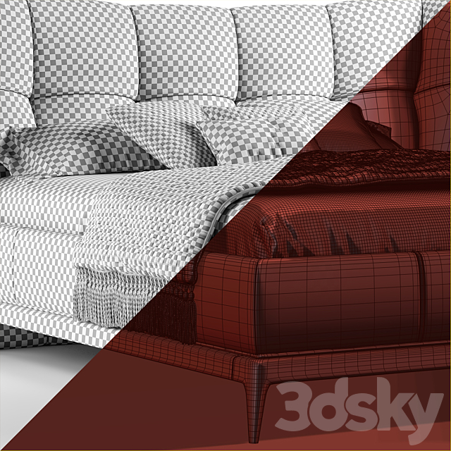 Bed Volpi Isabella 3DSMax File - thumbnail 3