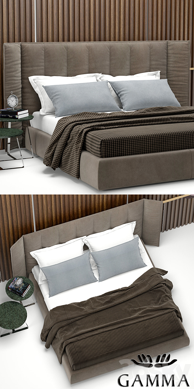 Bed Wind Night. Gamma Arredamenti 3DSMax File - thumbnail 2