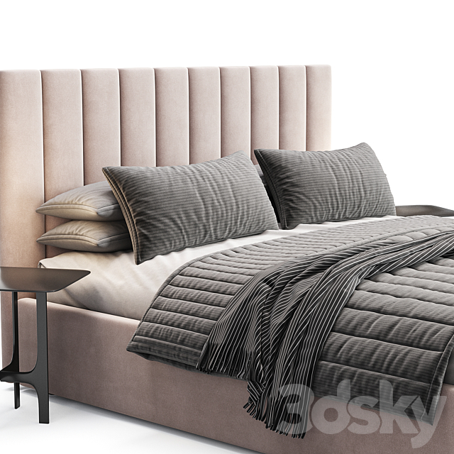 Bed with lifting mechanism Erica Formula 230 3DS Max Model - thumbnail 3