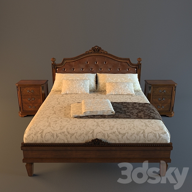 bed with thumbs Bamar 3DSMax File - thumbnail 1