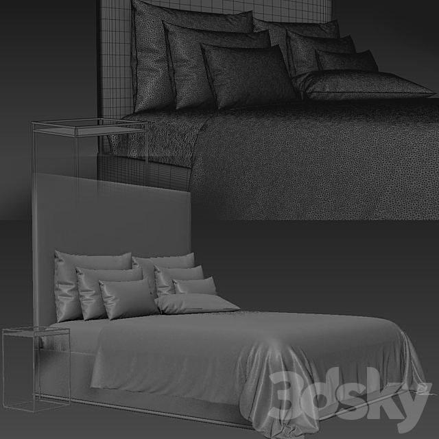 Bed001 3DSMax File - thumbnail 4