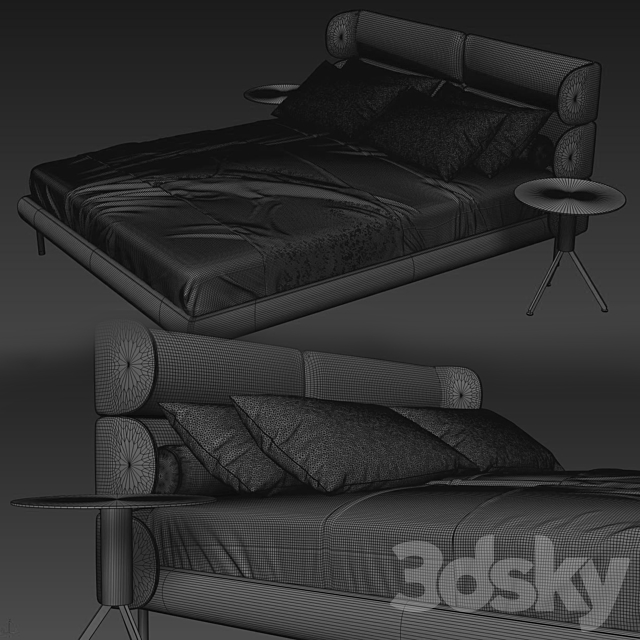 Bed005 3DSMax File - thumbnail 4