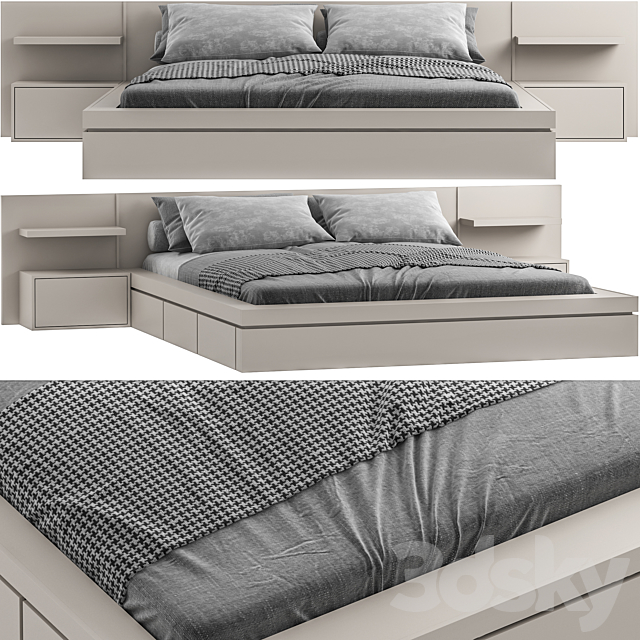 Bed006 3DSMax File - thumbnail 1