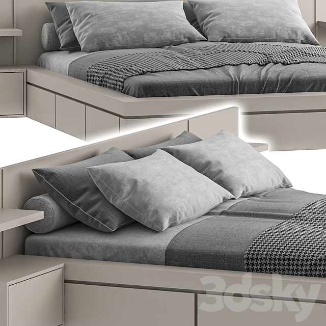 Bed006 3DSMax File - thumbnail 2