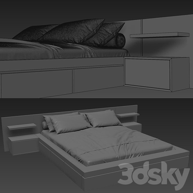 Bed006 3DSMax File - thumbnail 5